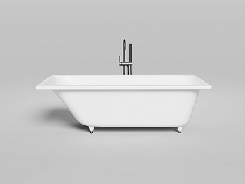 Ванна из литьевго мрамора Salini ORLANDA 102011M 170х70 встраиваемая прямоугольная с ножками